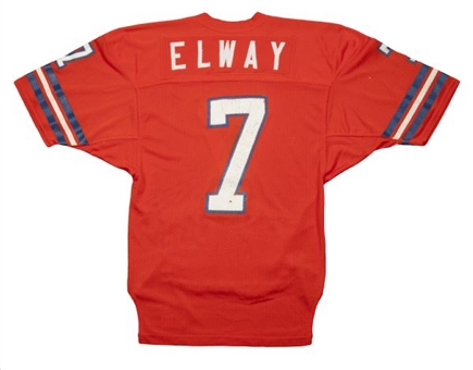 1987 John Elway Game Worn Denver Broncos Home Jersey (Endzone Sports LOA)